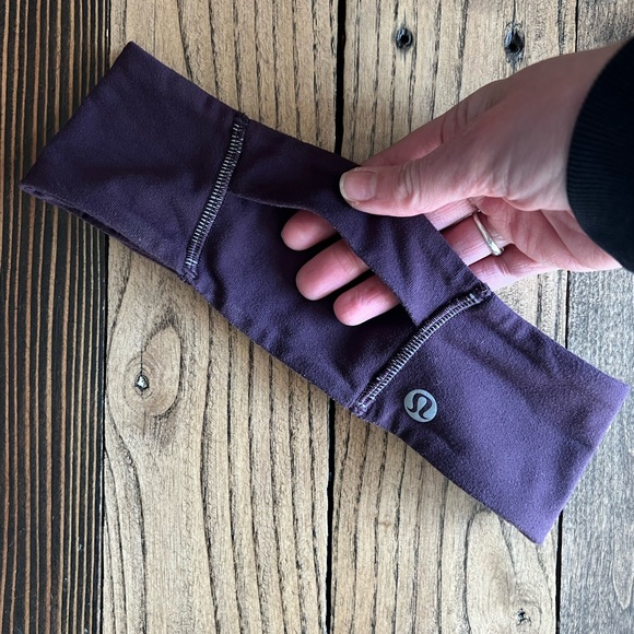 LULULEMON • purple headband ponytail holder running activewear bundle add-on Y2K - Picture 4 of 7